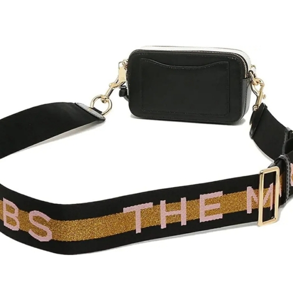 MARC JACOBS Black Multi Small Logo strap Snapshot Camera Crossbody B… - Picture 2 of 5